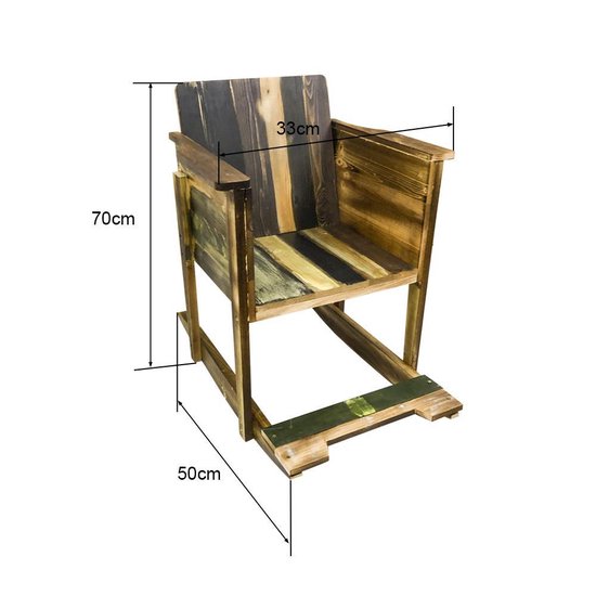 Chaise à bascule pour enfants Scrapie - scrapwood recyclé scrapwood design style