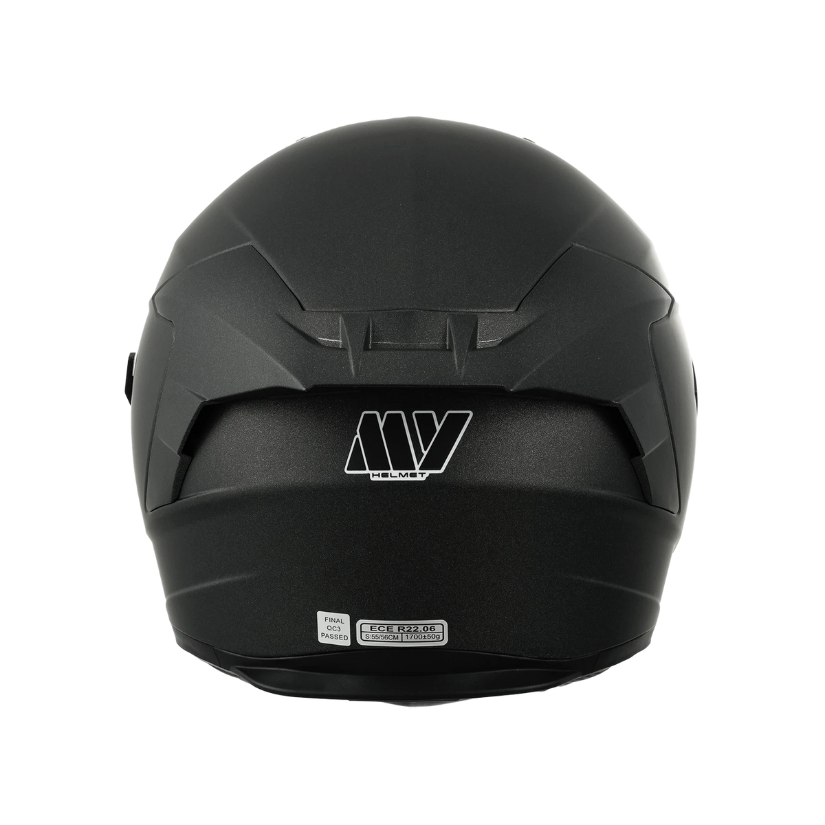 Casque intégral MY – Certifié ECE R 22.06 – Taille M – Titane mat et noir – ABS