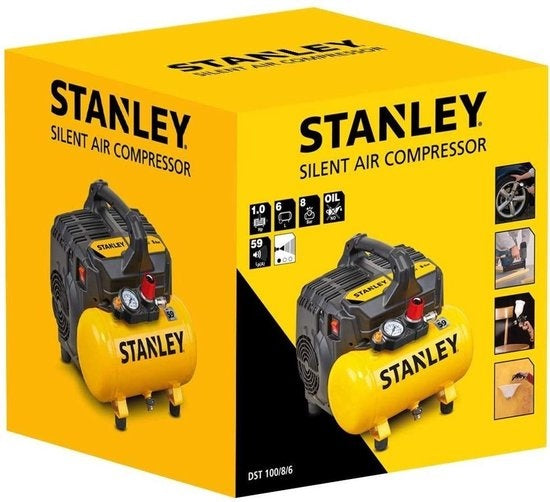 STANLEY Compresseur silencieux DST 100/8/6 - Sans huile