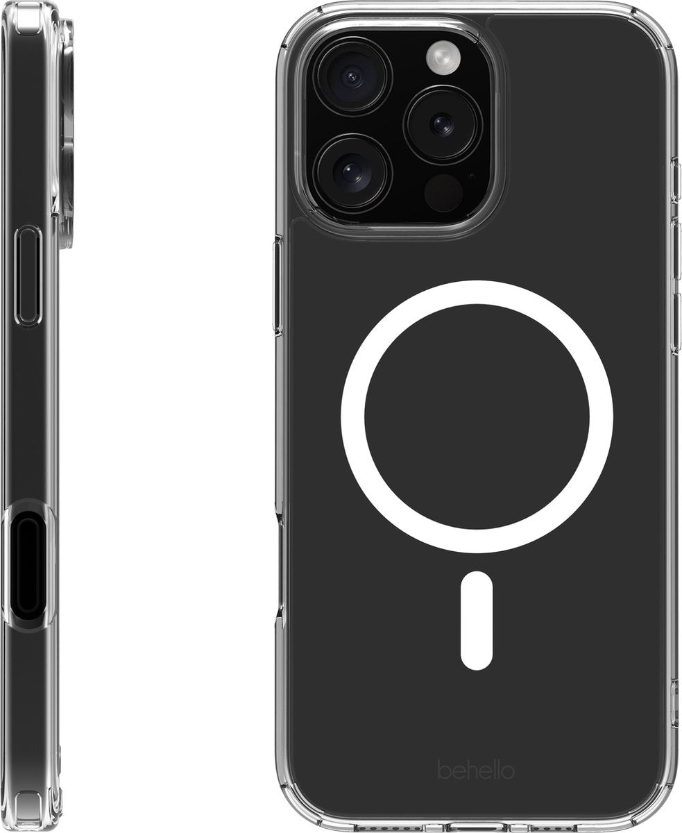 BeHello Case iPhone 16 Pro Max MagSafe - Transparent