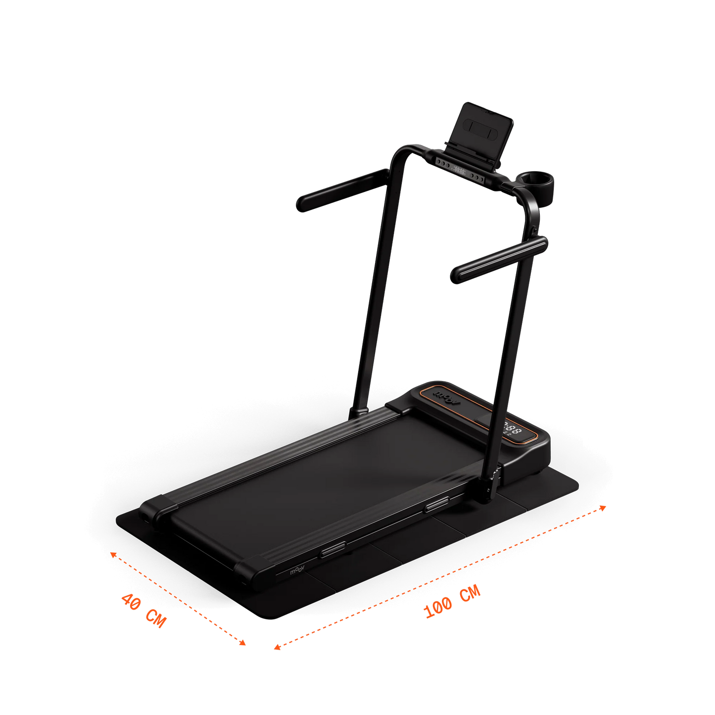 Moov Walk - Tapis de course compact pour la maison avec Bluetooth et 12 programmes d'entraînement