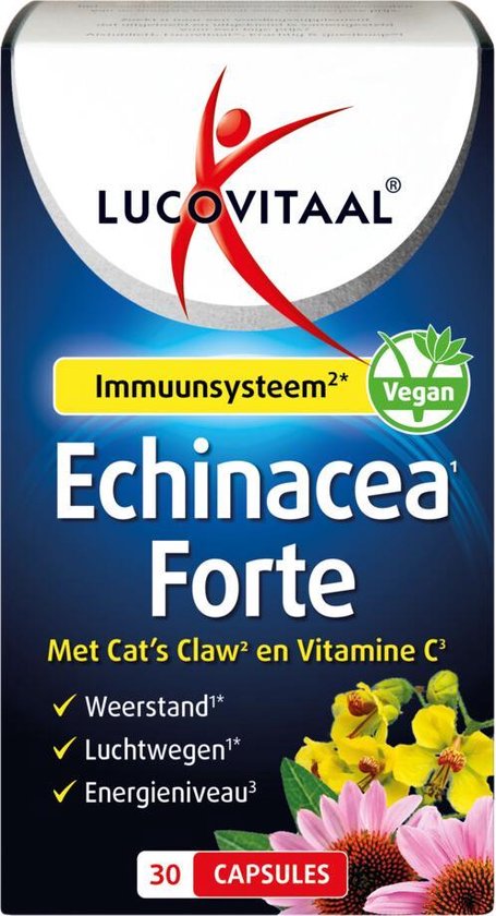 Lucovitaal Echinacea Forte à la griffe de chat, 30 gélules