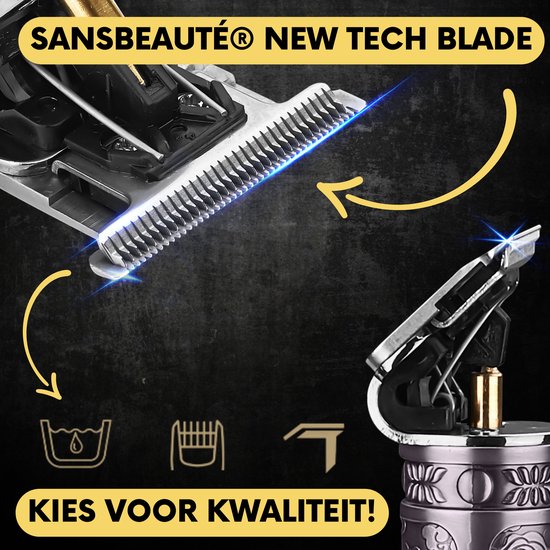 Tondeuse à cheveux professionnelle en T sans fil - Sansbeauté® Buddha Trimmer - Tondeuse à barbe - Tondeuse à cheveux pour hommes - Cheveux - Tondeuse à cheveux - Machine à cheveux pour coiffeurs - Tondeuses à cheveux - Barber Hair Clipper - Hairdresser's