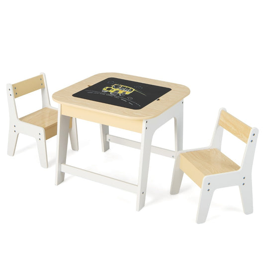Table enfant Coast avec 2 chaises 3 groupes de chaises enfant TLG en bois avec plateau double face