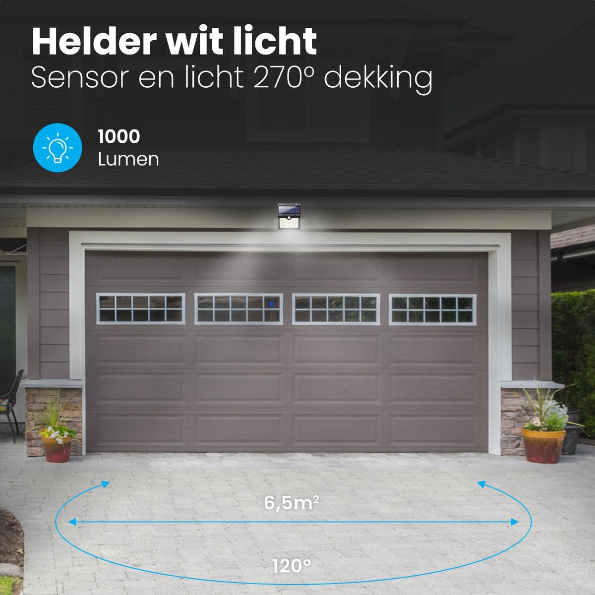 Auronic Lampe solaire d'extérieur avec détecteur de mouvement - Applique murale avec détecteur - Solaire - 97 LED - IP65 - 4 pièces - Noir