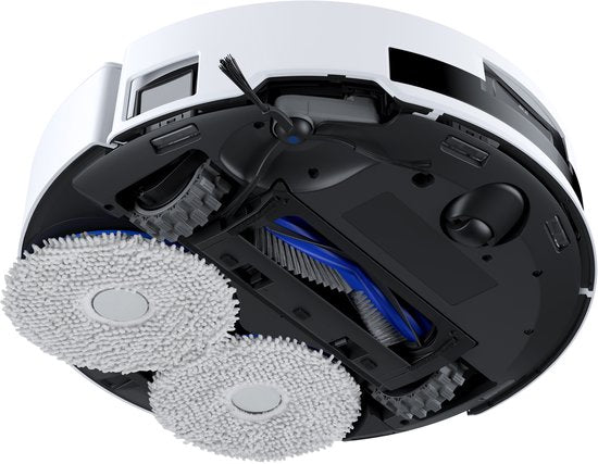ECOVACS - DEEBOT T50 Max Pro Omni Gen 2 - Robot aspirateur et laveur de sol - Puissance d'aspiration de 18 500 Pa - Robot aspirateur autonettoyant avec système de lavage à l'eau chaude - Station de vidage automatique - Adapté aux poils d'animaux