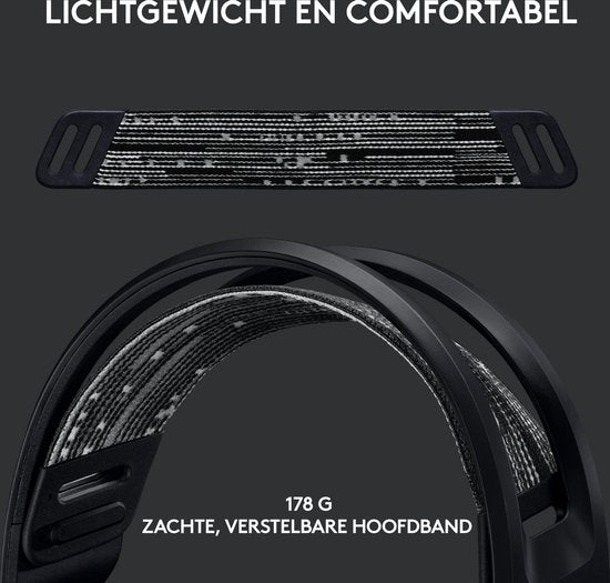 Logitech G733 LIGHTSPEED - Casque de jeu sans fil - PS5/PS4 et PC - Noir