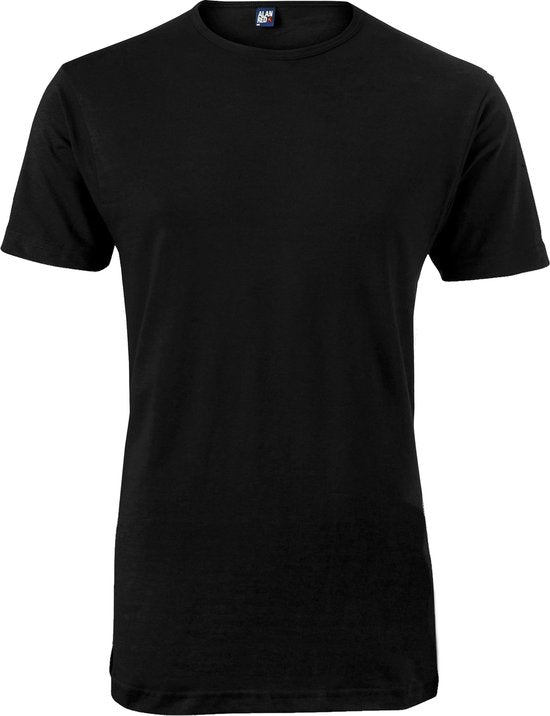 ALAN RED T-shirts Derby extra long (lot de 4) - col rond - noir - Taille : M