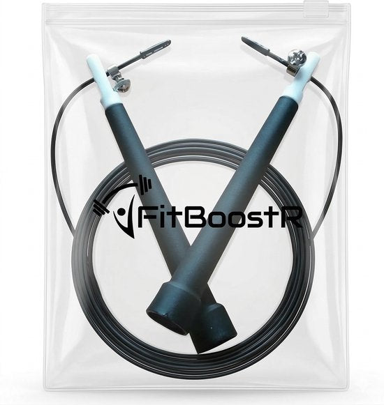 FitBoostR Corde à sauter réglable pour adultes - Corde à sauter professionnelle pour le fitness, la boxe et le CrossFit - 3 mètres