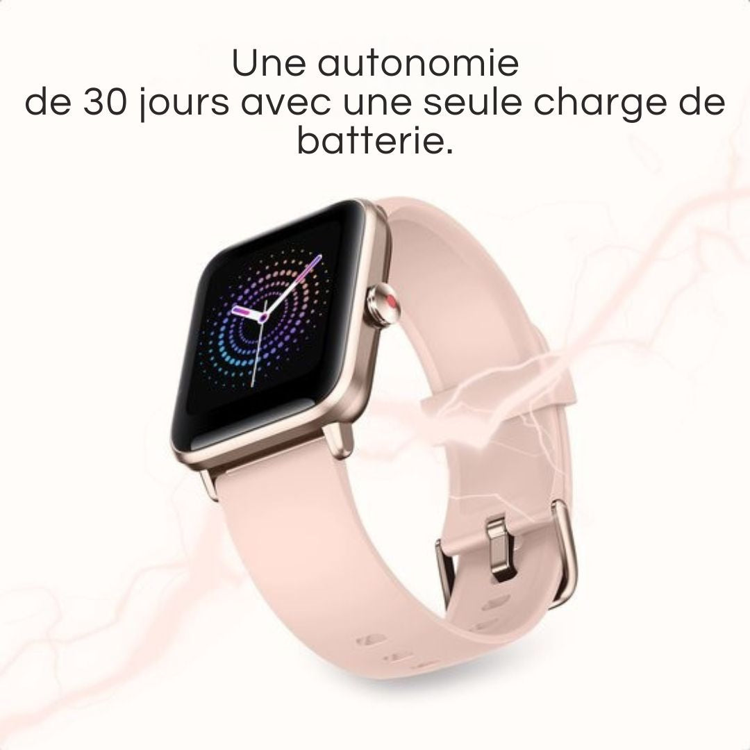 Montre connectée - MAOO BOOST Smartwatch - protecteur d'écran inclus - étanche - femmes - podomètre - rose