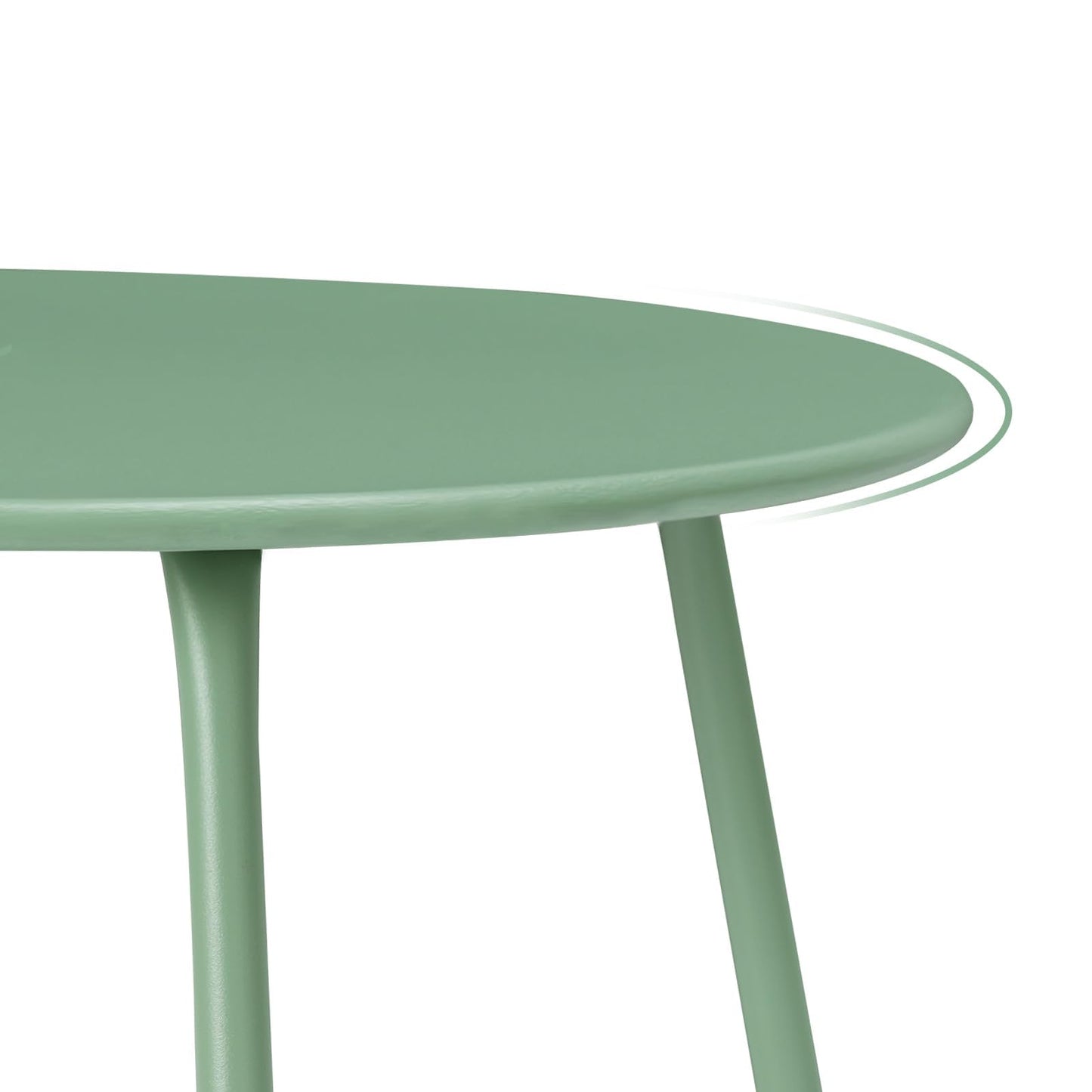 Table d'appoint Esituro - Ø 45 cm - Hauteur 45 cm - Métal - Vert