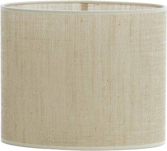 Light & Living Abat-jour ovale Sendai - Sable - 30 x 15 x 25 cm - Moderne