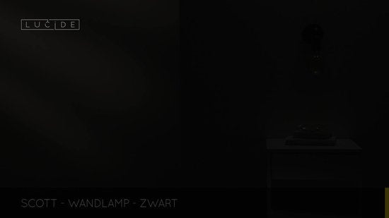 Lucide SCOTT Applique - 1xE27 - Noir
