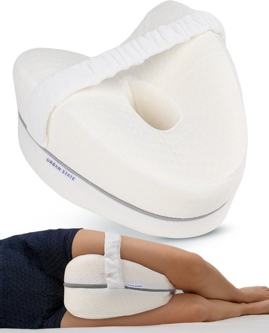 Coussin orthopédique pour genoux Urban State - Coussin ergonomique pour les jambes - Correction de la posture - Coussin pour le sommeil latéral