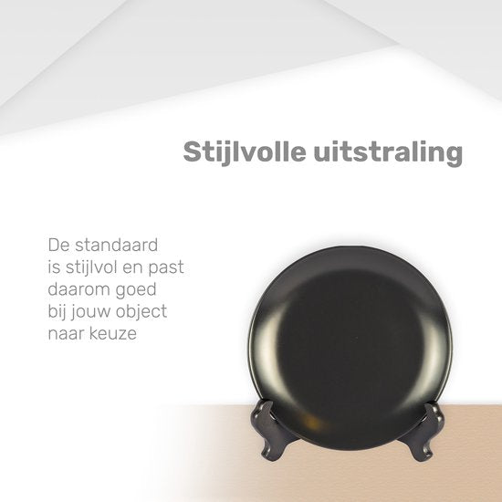 Luft Présentoir à assiettes en bois - Assiettes jusqu'à 27 cm de haut - Design élégant - Présentoir à assiettes - Porte-assiettes - Pour assiettes décoratives - Présentoir à livres - Porte-assiettes - Porte-assiettes