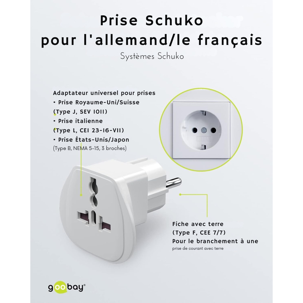 UNIVERSEL - TRAVEL PLUG - ADAPTATEUR UNIVERSEL