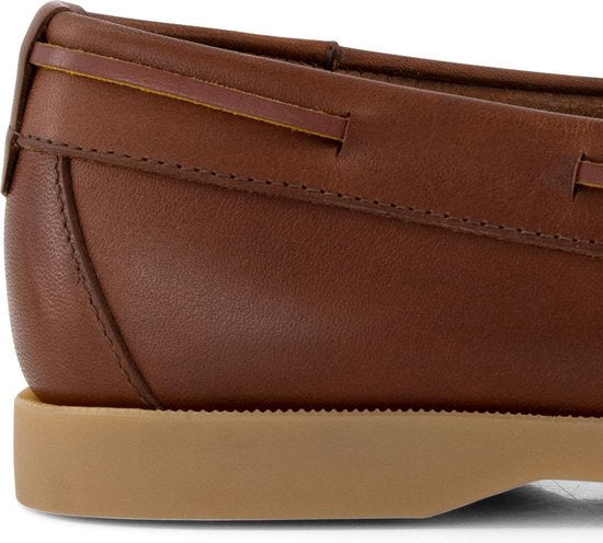 Travelin' Exmouth Men - Mocassins en cuir à lacets - Taille 42 - Bottines - Cuir marron