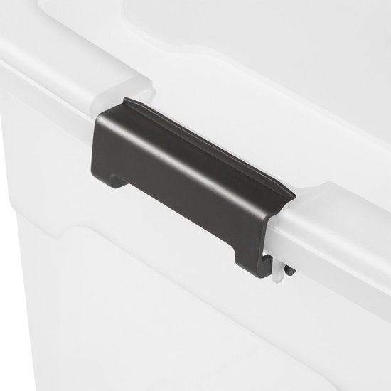Boîte de rangement / Boîte de rangement 45 L - Plastique - 4 pièces - Couvercle inclus