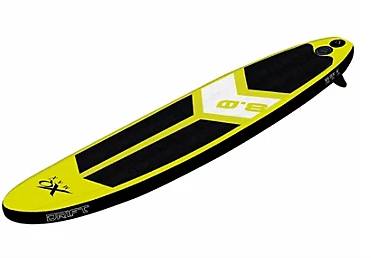 XQ Max SUP Board Extra Robuste - Sup & Surf - pour Jeunes Adultes & Enfants - Jaune