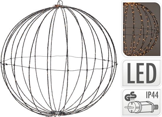 Boule de Noël LED avec 240 lumières Ø 40cm, blanc chaud extra
