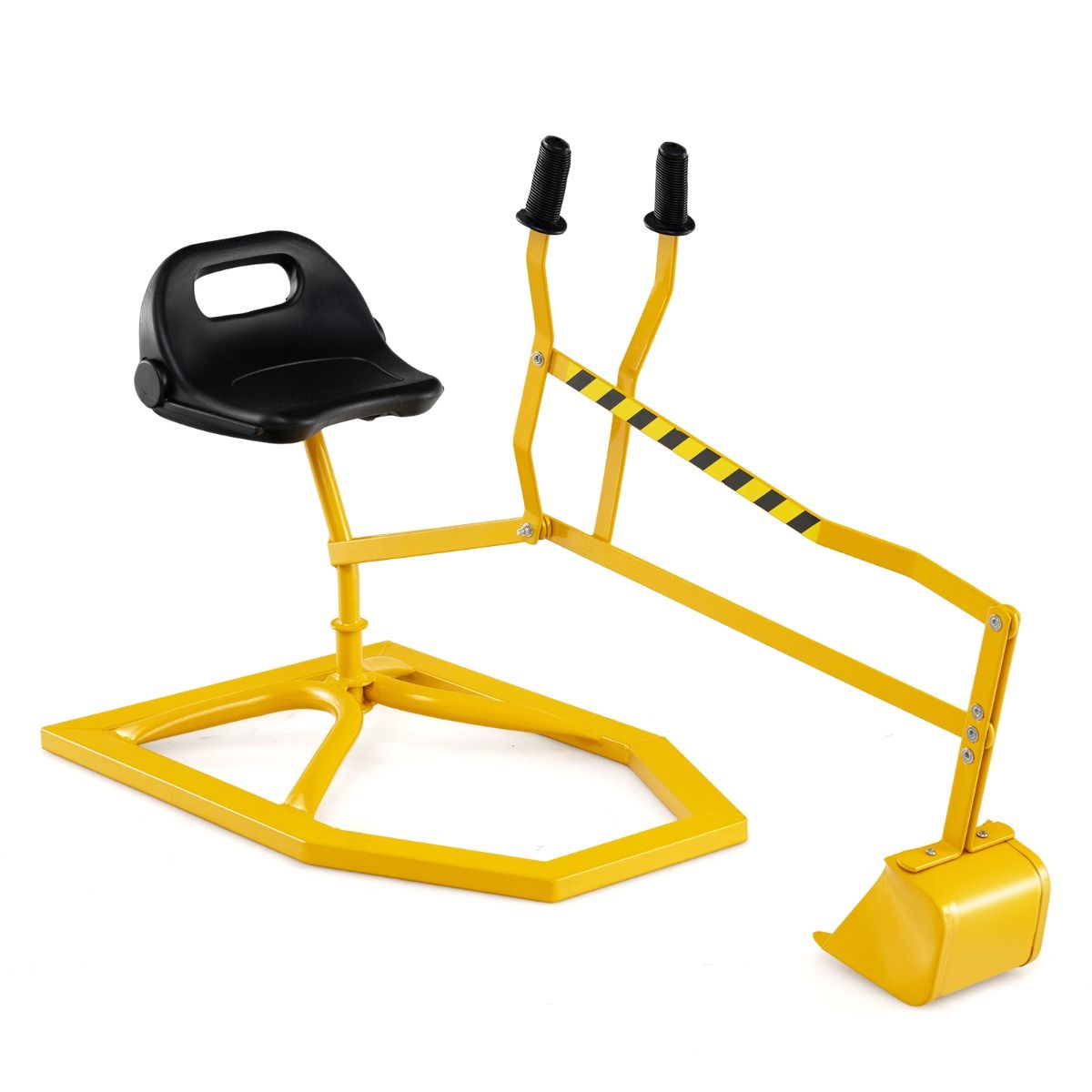 Pelleteuse Coast pour enfants - pivotante à 360° - pelleteuse en métal - jaune