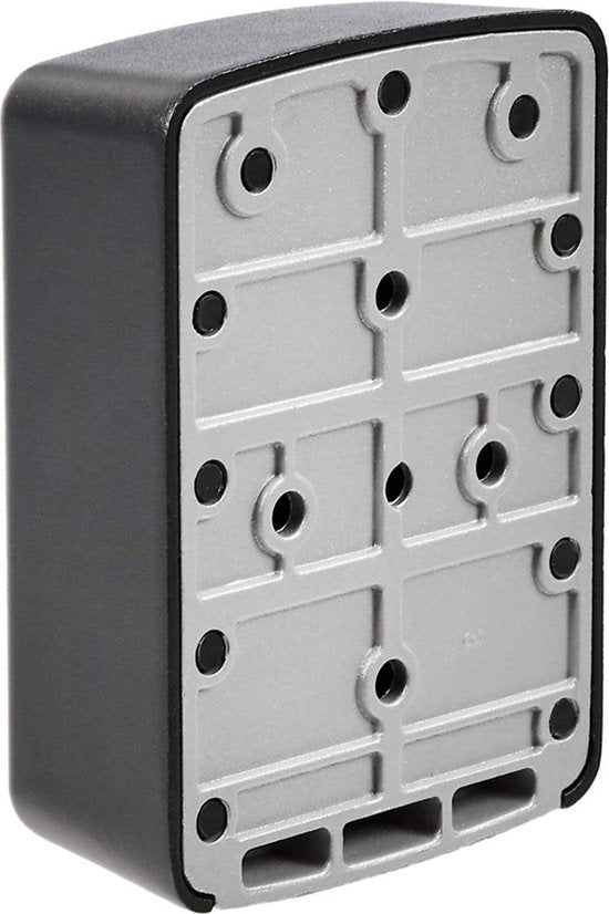 BRASQ Coffre à clés - Coffre à clés extérieur avec code - Coffre avec serrure à combinaison - Armoire à clés - KC500 - Gris