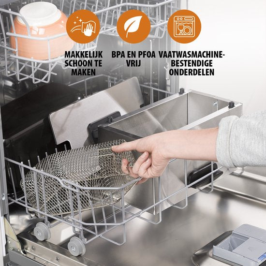 Friteuse Tristar 3 litres - FR-6946 - Puissance 2000 W - Zone froide - Acier inoxydable