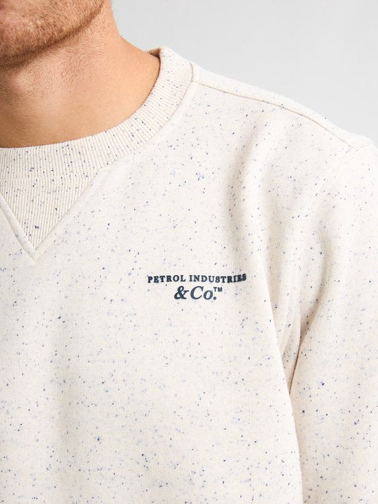 Petrol Industries - Pull pour homme Pagosa à imprimé logo - Blanc - Taille L