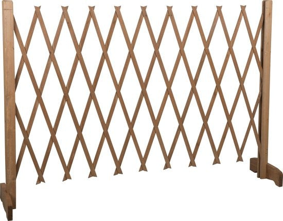 Barrière pour chiens extensible - Maxxpro -extensible de 30 à 117 cm - sans perçage - Barrière pour chiens intérieure et extérieure - Bois
