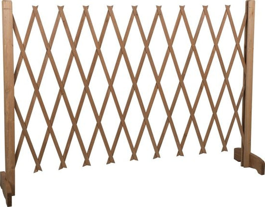 Barrière pour chiens extensible - Maxxpro -extensible de 30 à 117 cm - sans perçage - Barrière pour chiens intérieure et extérieure - Bois