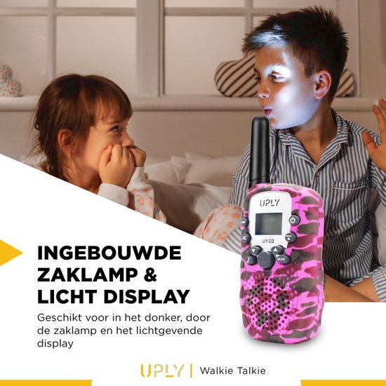 Talkie Walkie - UPLY - pour enfants et adultes - Portée de 5KM - Lot de 3