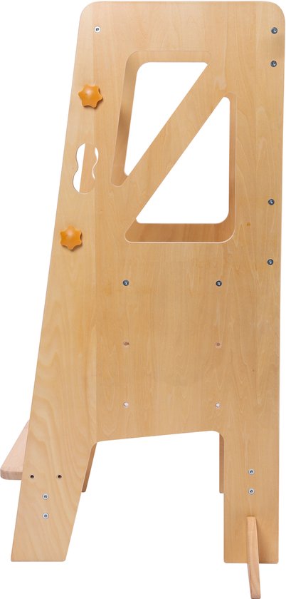 Sunny Liv Leertoren Naturel – Accessoire de cuisine en bois d’inspiration Montessori – Tour de cuisine réglable pour enfants – Jouet sûr et éducatif