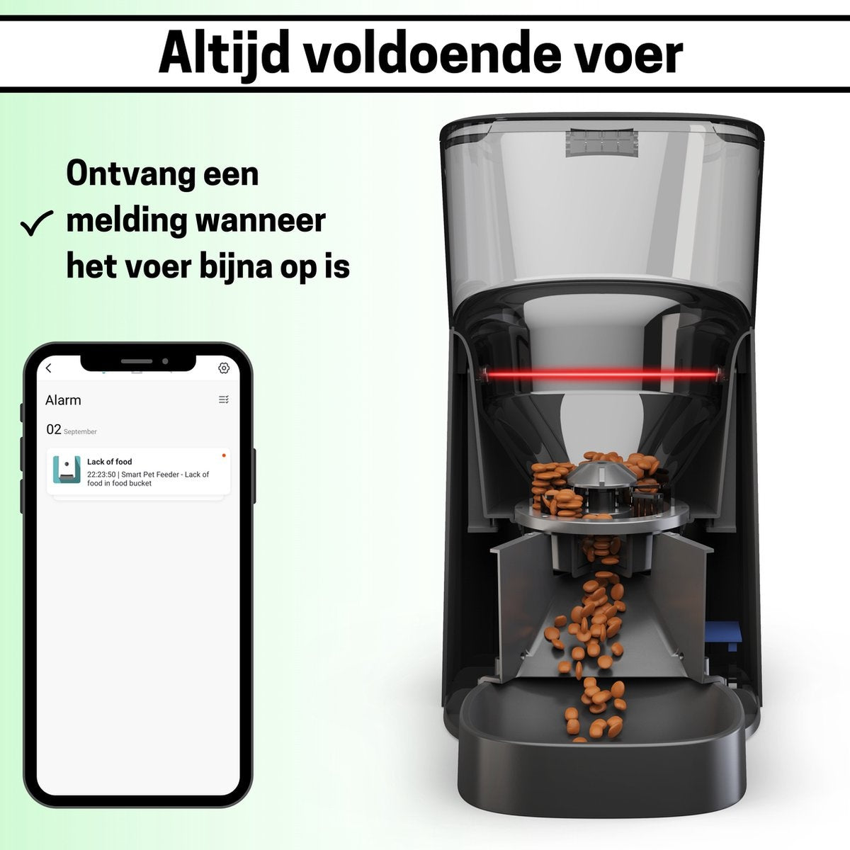 BOME Feeder - App et Audio - Mangeoire automatique pour chat ou chien - Mangeoire pour chat - Noir