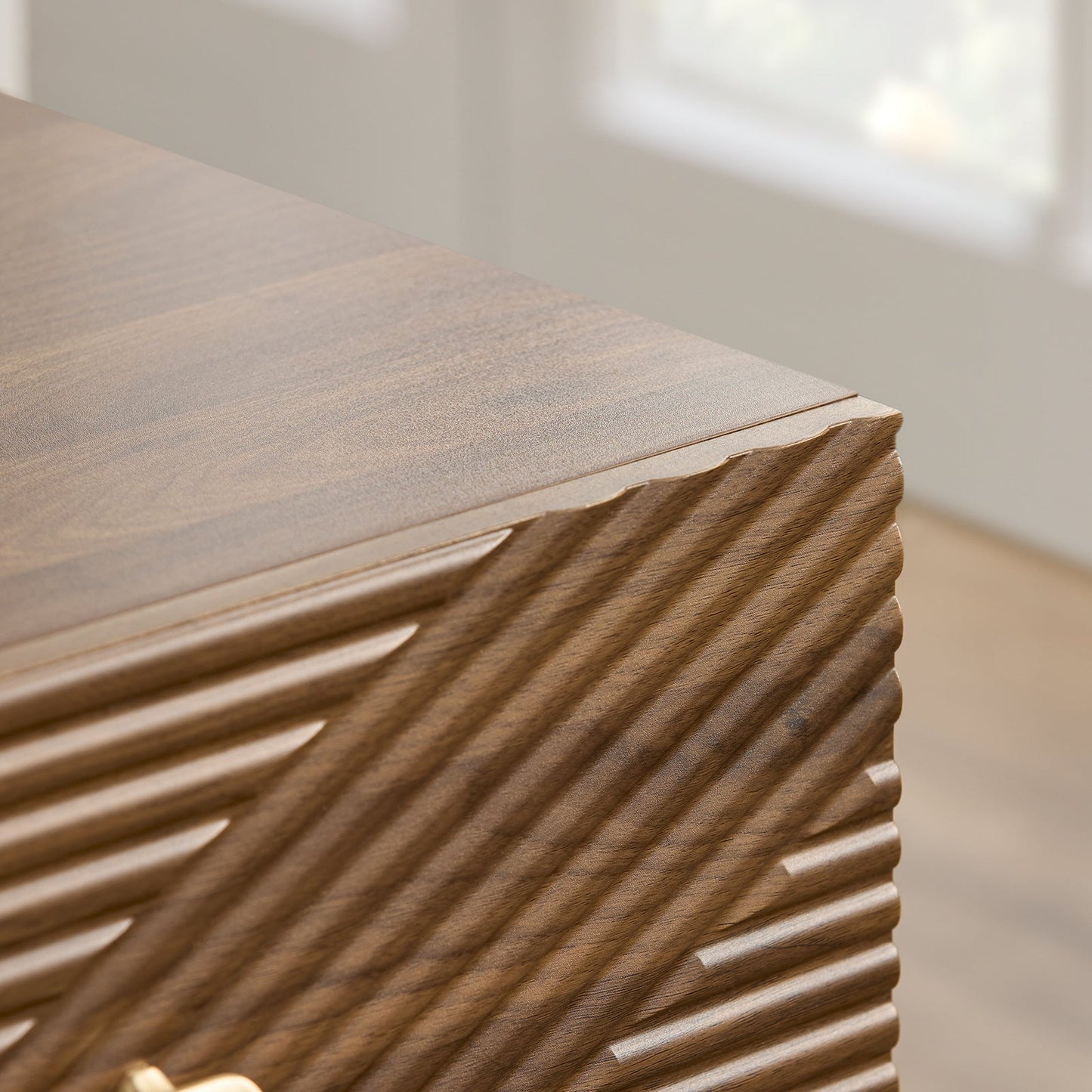 sobuy table de chevet vintage 2 tiroirs - marron - 45 × 40 × 58 cm