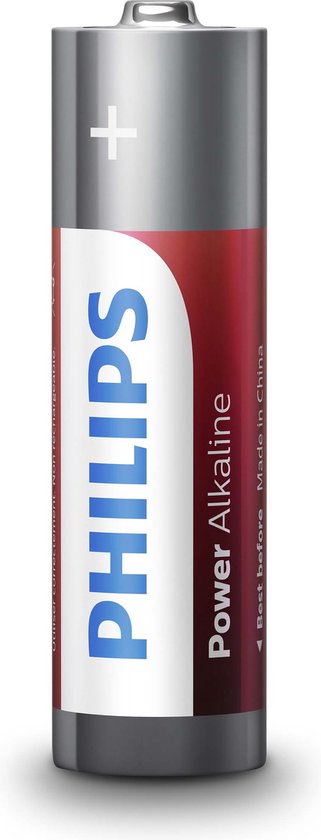 4x Philips Power Alkaline - AA Batteries - 4 pièces