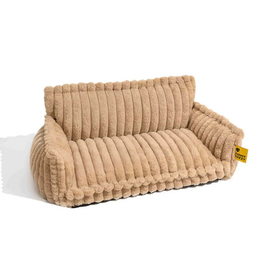 Panier orthopédique Funnyfuzzy pour chiens et chats - Couleur camel - Taille M