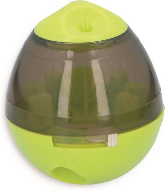 maxxpro Snack Ball - Petit chien ou chat - Jouet pour animaux - Contre l'ennui - Balle de jeu - Ajustable - Vert