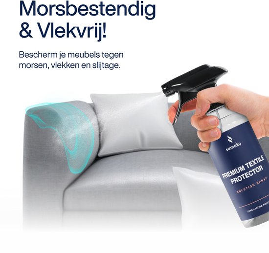 Samako - Spray d'imprégnation pour tissus d'ameublement - Enduit protecteur - Protecteur textile - Kit d'entretien textile - Spray d'imprégnation