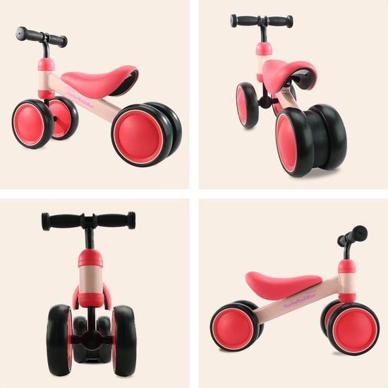 LifeGoods TurboToddler Balance Bike - Jouets à partir de 1 an - Garçons et filles - Scooter pour enfants - Rose