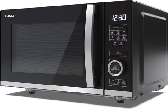 Micro-ondes plat Sharp YC-QS204AE-B - 800 W - 20 l - noir
