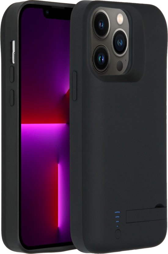 Coque adaptée à l'iPhone 13 Pro - Boîtier d'alimentation 5000 mAh - noir