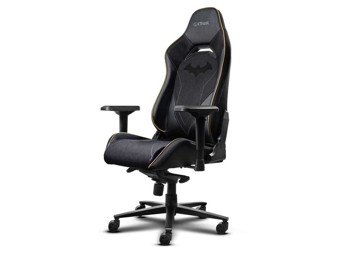 Fauteuil gaming Trust GXT 721BM Ruya Pro - Édition Batman - Design ergonomique - Noir/Jaune