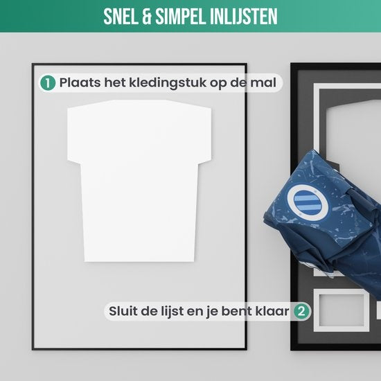 Avalo Cadre Photo Aluminium - Encadrement Maillot de Football - Cadre Box 3D - 60x80 CM - Noir - Cadre Profond - Encadrement Maillot dans Cadre Photo