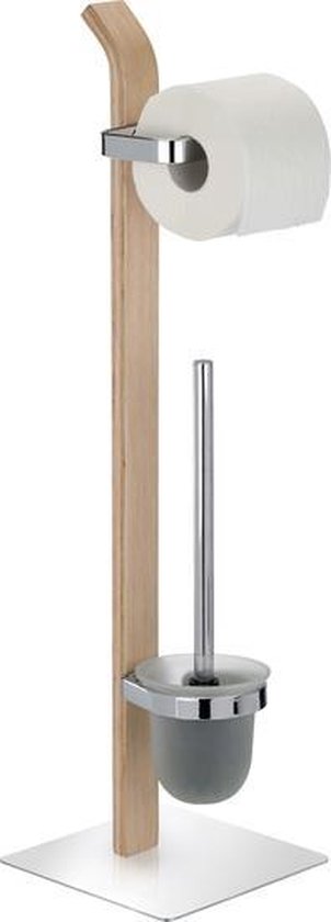 Ensemble de WC sur pied Samona Nature, porte-brosse de WC