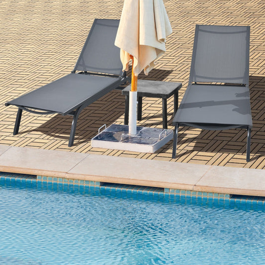 Coast Terrace Tiles Acacia Wood 30.5 x 30.5 x 2.5 cm (10 pièces) - Droit