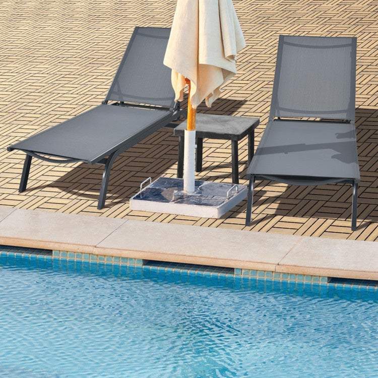 Coast Terrace Tiles Acacia Wood 30.5 x 30.5 x 2.5 cm (10 pièces) - Droit