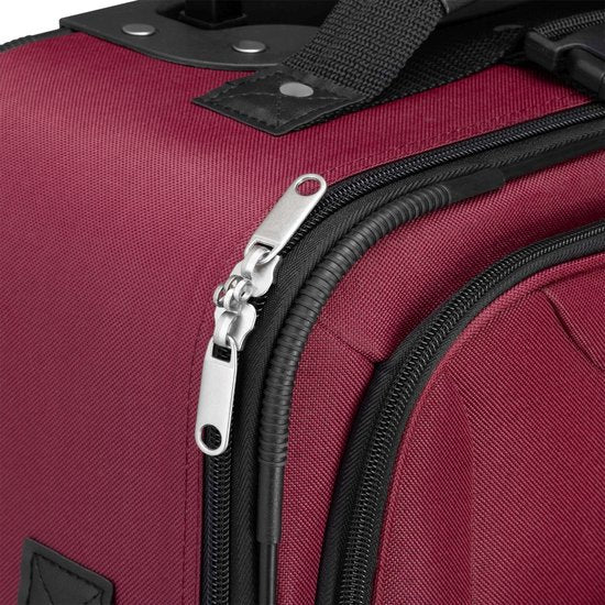Trolley Travel Case Set / Valise Set Athen - 5-Piece - Bordeaux