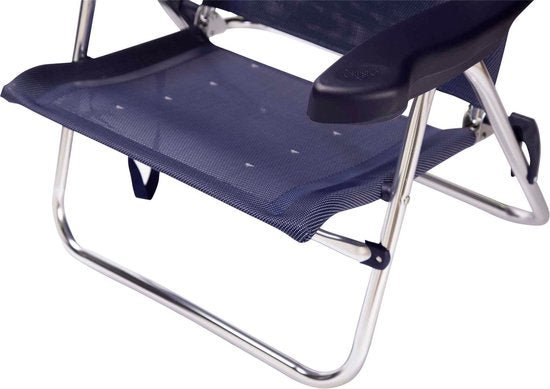 Crespo - Chaise de plage - AL/205 - Compact - Bleu foncé