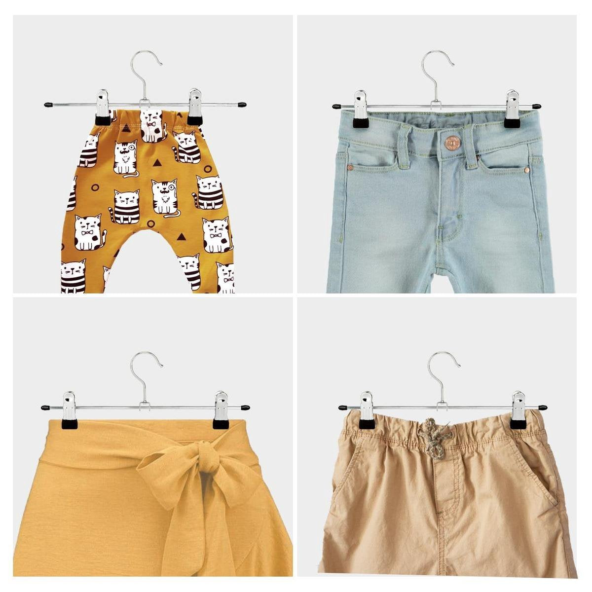 Cintres pour pantalons LifeGoods - 20 pièces - antidérapant - métal