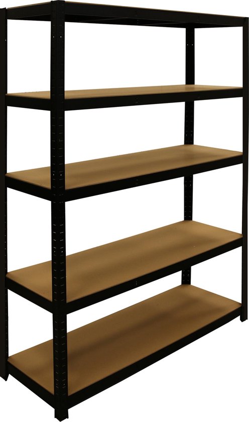 Erro Storage Rack XL - Largeur 120 cm - Capacité 875 kg - Montage sans vis -Noir